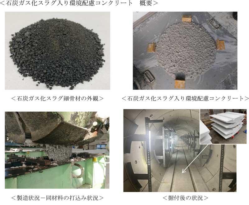 石炭ガス化スラグ入り環境配慮コンクリート 概要