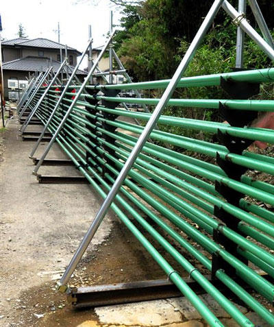 写真2　圧送実験（約1kmに相当）