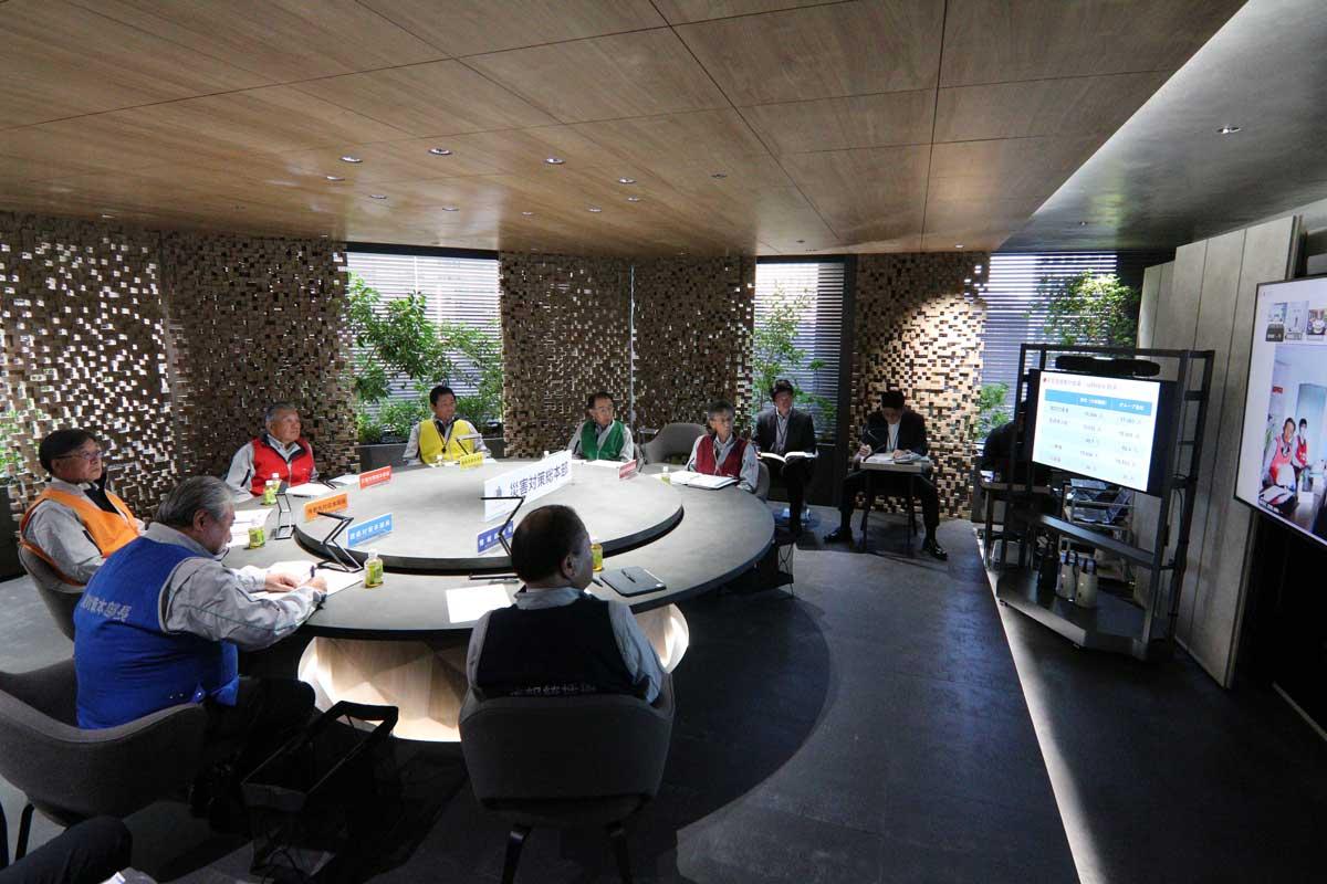 災害対策総本部の状況