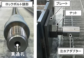 写真2 ロックボルト頭部の改良部