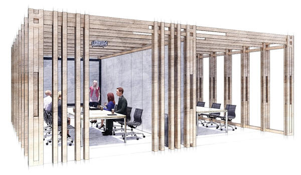  図2　会議室スペースの試設計