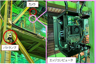 写真1 機材の設置状況