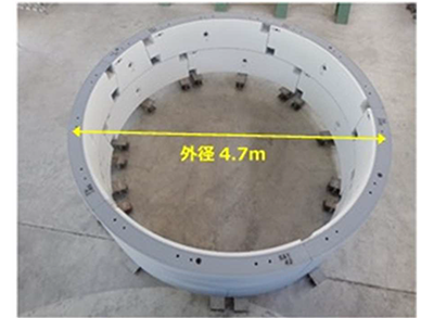 写真3　「T-eCon/Composite Segment」の2リング組立試験
