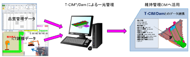 【T-CIM®/Damモデルから維持管理CIMへの活用】