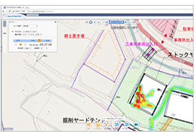 図2. 2D表示画面の例