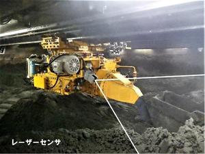 掘削機に搭載したセンサ